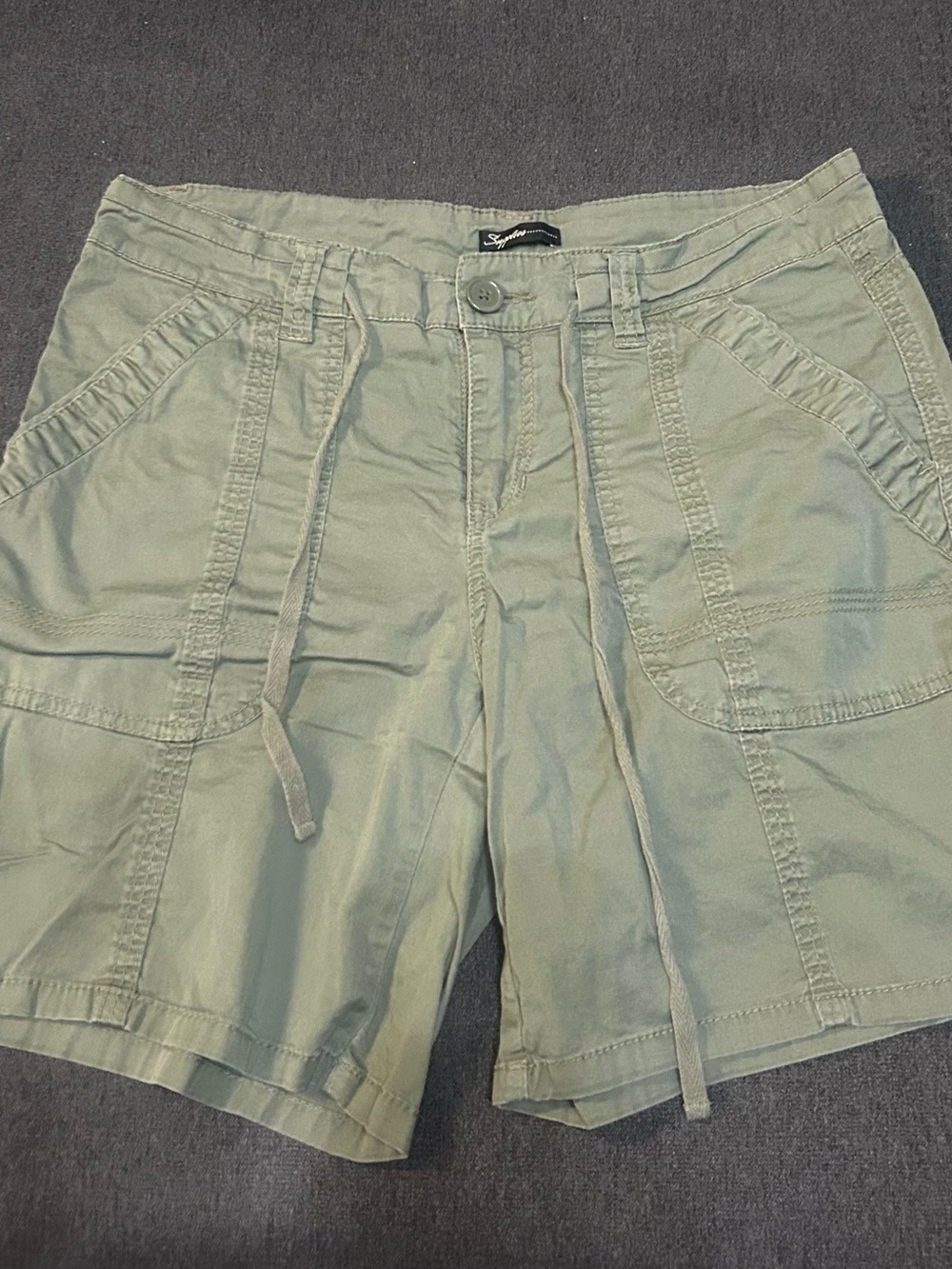 Supplies Olive Green Casual Cargo Shorts